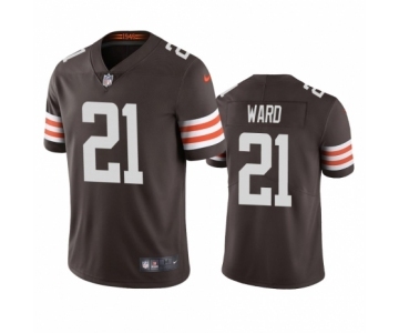 Cleveland Browns #21 Denzel Ward Brown 2020 Vapor Limited Jersey