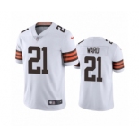 Cleveland Browns #21 Denzel Ward White 2020 Vapor Limited Jersey