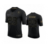 Cleveland Browns #29 Sheldrick Redwine Black 2020 Salute to Service Limited Jersey