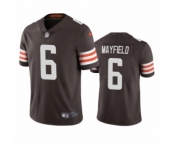 Cleveland Browns #6 Baker Mayfield Brown 2020 Vapor Limited Jersey