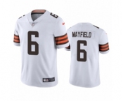 Cleveland Browns #6 Baker Mayfield White 2020 Vapor Limited Jersey