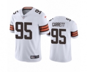 Cleveland Browns #95 Myles Garrett White 2020 Vapor Limited Jersey