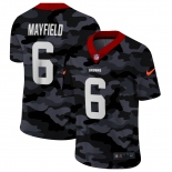 Men New Nike Cleveland Browns #6 Mayfield 2020 Nike Camo Salute to Service Limited Jersey