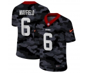 Men New Nike Cleveland Browns #6 Mayfield 2020 Nike Camo Salute to Service Limited Jersey