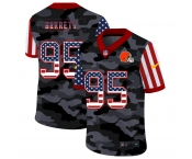 Men New Nike Cleveland Browns #95 Garrett 2020 Nike Camo USA Salute to Service Limited Jersey