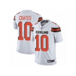 Men Nike Cleveland Browns #10 Sammie Coates White Vapor Untouchable Limited Player NFL Jersey