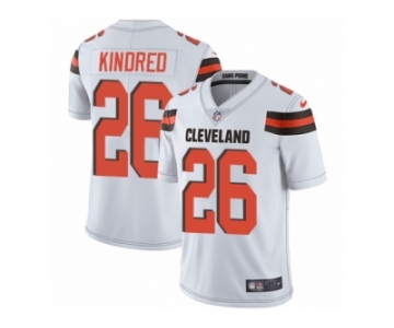 Men Nike Cleveland Browns #26 Derrick Kindred White Vapor Untouchable Limited Player NFL Jersey