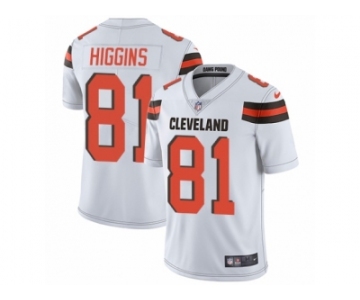 Men Nike Cleveland Browns #81 Rashard Higgins White Vapor Untouchable Limited Player NFL Jersey