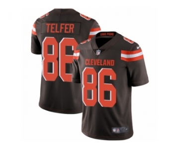 Men Nike Cleveland Browns #86 Randall Telfer Brown Team Color Vapor Untouchable Limited Player NFL Jersey