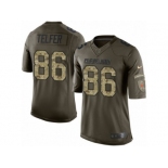 Men Nike Cleveland Browns #86 Randall Telfer Limited Green Salute to Service NFL Jersey