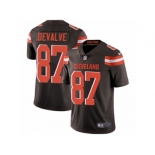 Men Nike Cleveland Browns #87 Seth DeValve Brown Team Color Vapor Untouchable Limited Player NFL Jersey