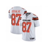 Men Nike Cleveland Browns #87 Seth DeValve White Vapor Untouchable Limited Player NFL Jersey