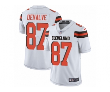 Men Nike Cleveland Browns #87 Seth DeValve White Vapor Untouchable Limited Player NFL Jersey