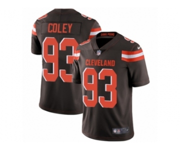 Men Nike Cleveland Browns #93 Trevon Coley Brown Team Color Vapor Untouchable Limited Player NFL Jersey