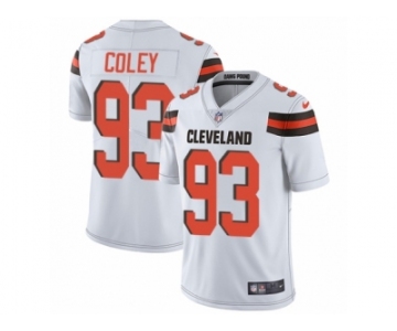 Men Nike Cleveland Browns #93 Trevon Coley White Vapor Untouchable Limited Player NFL Jersey