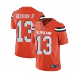 Men's Cleveland Browns #13 Odell Beckham Jr. Orange Alternate Vapor Untouchable Limited Player Football Jersey