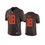 Mens Cleveland Browns #18 David Bell Brown Vapor Untouchable Limited Stitched Jersey