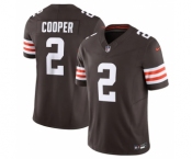 Men's Cleveland Browns #2 Amari Cooper Brown 2023 F.U.S.E. Vapor Untouchable Limited Stitched Jersey