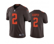 Men's Cleveland Browns #2 Amari Cooper Brown Color Rush Vapor Untouchable Limited Stitched Jersey