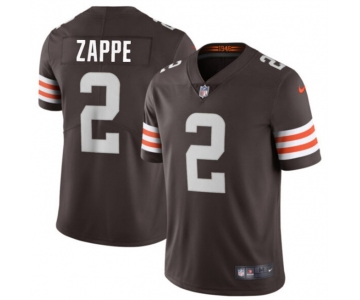 Men's Cleveland Browns #2 Bailey Zappe Brown Vapor Limited Stitched Football Jersey