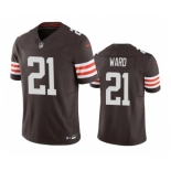 Men's Cleveland Browns #21 Denzel Ward Brown 2023 F.U.S.E. Vapor Untouchable Limited Stitched Jersey