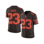 Men's Cleveland Browns #23 Joe Haden Nike Brown Color Rush Limited Jersey