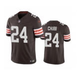 Men's Cleveland Browns #24 Nick Chubb Brown 2023 F.U.S.E. Vapor Untouchable Limited Stitched Jersey