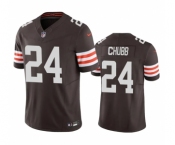 Men's Cleveland Browns #24 Nick Chubb Brown 2023 F.U.S.E. Vapor Untouchable Limited Stitched Jersey