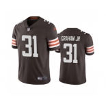 Men's Cleveland Browns #31 Thomas Graham Jr. Brown Vapor Untouchable Limited Jersey