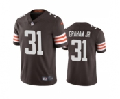 Men's Cleveland Browns #31 Thomas Graham Jr. Brown Vapor Untouchable Limited Jersey