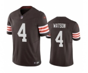 Men's Cleveland Browns #4 Deshaun Watson Brown 2023 F.U.S.E. Vapor Untouchable Limited Stitched Jersey