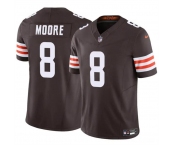 Men's Cleveland Browns #8 Elijah Moore Brown 2023 F.U.S.E Vapor Limited Football Stitched Jersey