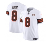 Men's Cleveland Browns #8 Elijah Moore White 1946 Collection Vapor Limited Football Stitched Jersey