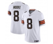 Men's Cleveland Browns #8 Elijah Moore White Vapor Limited Football Stitched Jersey