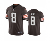 Men's Cleveland Browns #8 Kellen Mond Brown Vapor Untouchable Limited Stitched Jersey