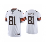 Men's Cleveland Browns #81 Austin Hooper 2021 White Vapor Untouchable Limited Stitched Football Jersey