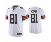 Men's Cleveland Browns #81 Austin Hooper 2021 White Vapor Untouchable Limited Stitched Football Jersey