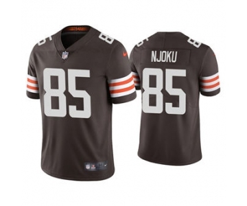 Men's Cleveland Browns #85 David Njoku 2021 Brown Vapor Untouchable Limited Stitched Football Jersey