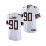 Men's Cleveland Browns #90 Jadeveon Clowney White Vapor Untouchable Limited Stitched Football Jersey