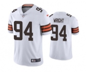 Men's Cleveland Browns #94 Alex Wright White Vapor Untouchable Limited Stitched Jersey