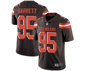 Men's Cleveland Browns #95 Myles Garrett Brown Vapor Untouchable Limited Stitched Football Jersey