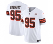 Men's Cleveland Browns #95 Myles Garrett White 2023 F.U.S.E. 1946 Collection Vapor Untouchable Limited Football Stitched Jersey