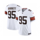 Men's Cleveland Browns #95 Myles Garrett White 2023 F.U.S.E. Vapor Untouchable Limited Football Stitched Jersey