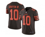 Men's Nike Cleveland Browns #10 Robert Griffin III Limited Brown Rush NFL Jersey