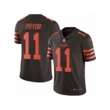 Men's Nike Cleveland Browns #11 Terrelle Pryor Limited Brown Rush NFL Jersey