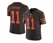 Men's Nike Cleveland Browns #11 Terrelle Pryor Limited Brown Rush NFL Jersey