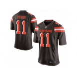 Men's Nike Cleveland Browns #11 Terrelle Pryor Limited Brown Team Color NFL Jersey