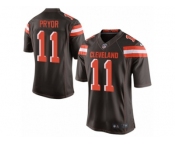 Men's Nike Cleveland Browns #11 Terrelle Pryor Limited Brown Team Color NFL Jersey