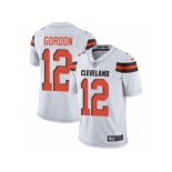 Men's Nike Cleveland Browns #12 Josh Gordon Vapor Untouchable Limited White NFL Jersey