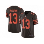 Men's Nike Cleveland Browns #13 Josh McCown Limited Brown Rush NFL Jersey